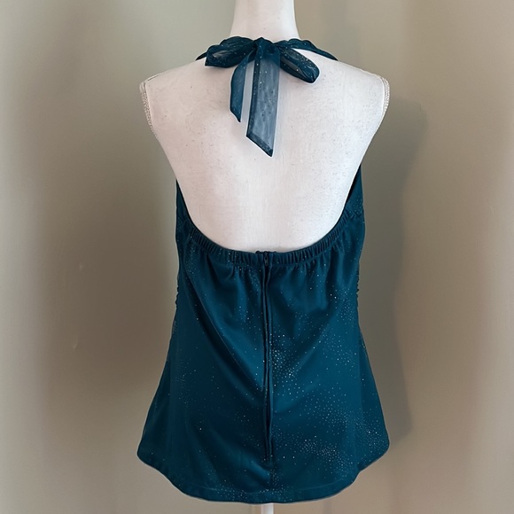 Y2K TORRID Lace, Mesh, & Glitter Babydoll Halter - Picture 9 of 11